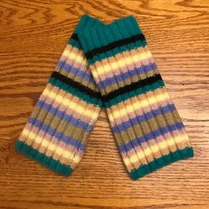Free people stripped arm warmers